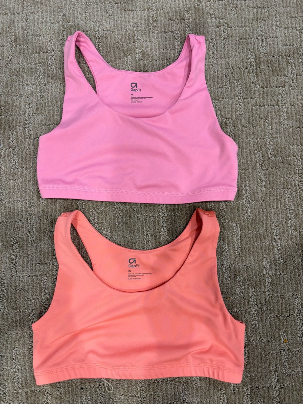 GAP Pink & Coral Racerback Sports Bras (2-Pack)